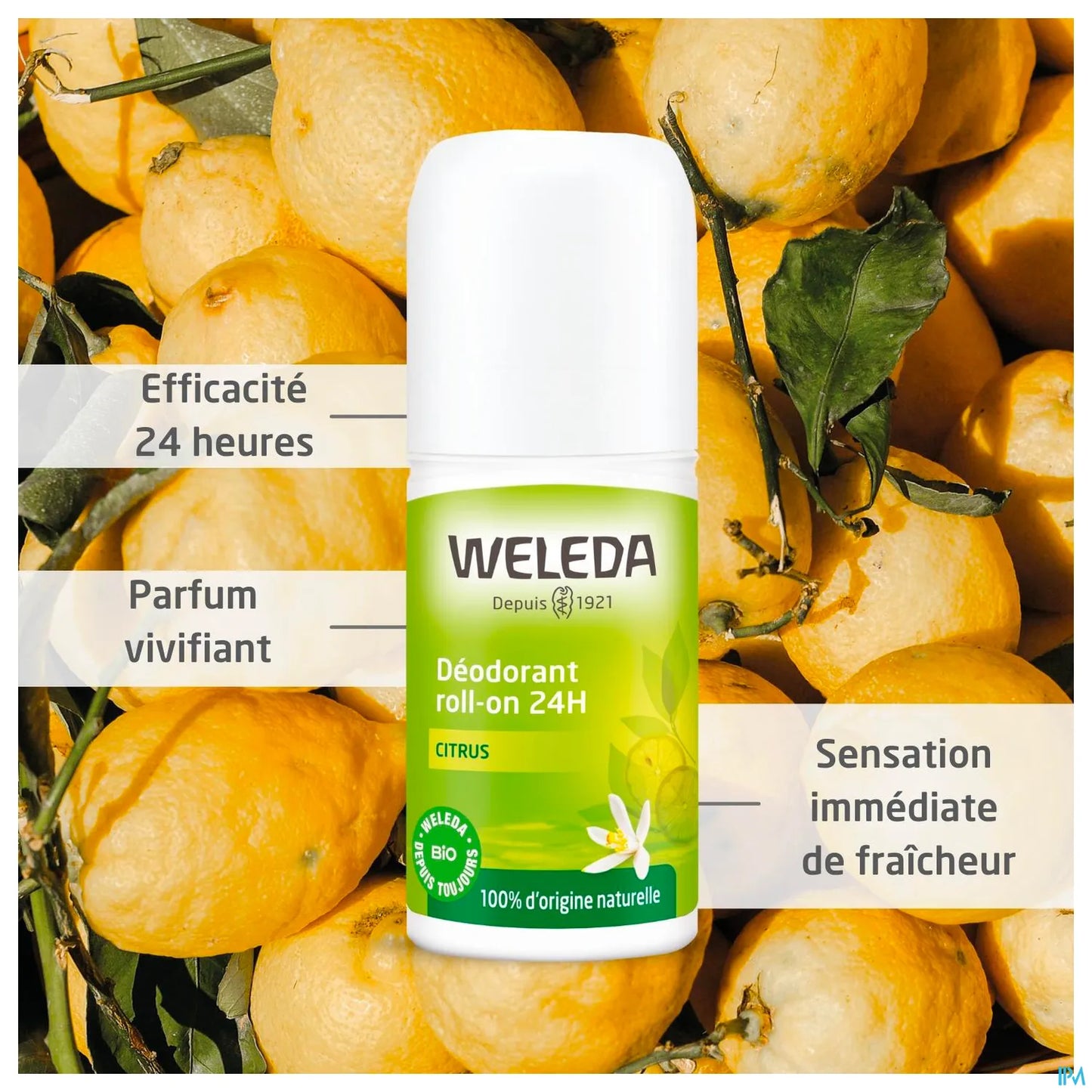 Weleda Déodorant 24H au Citrus Roll on 2 x 50 mL