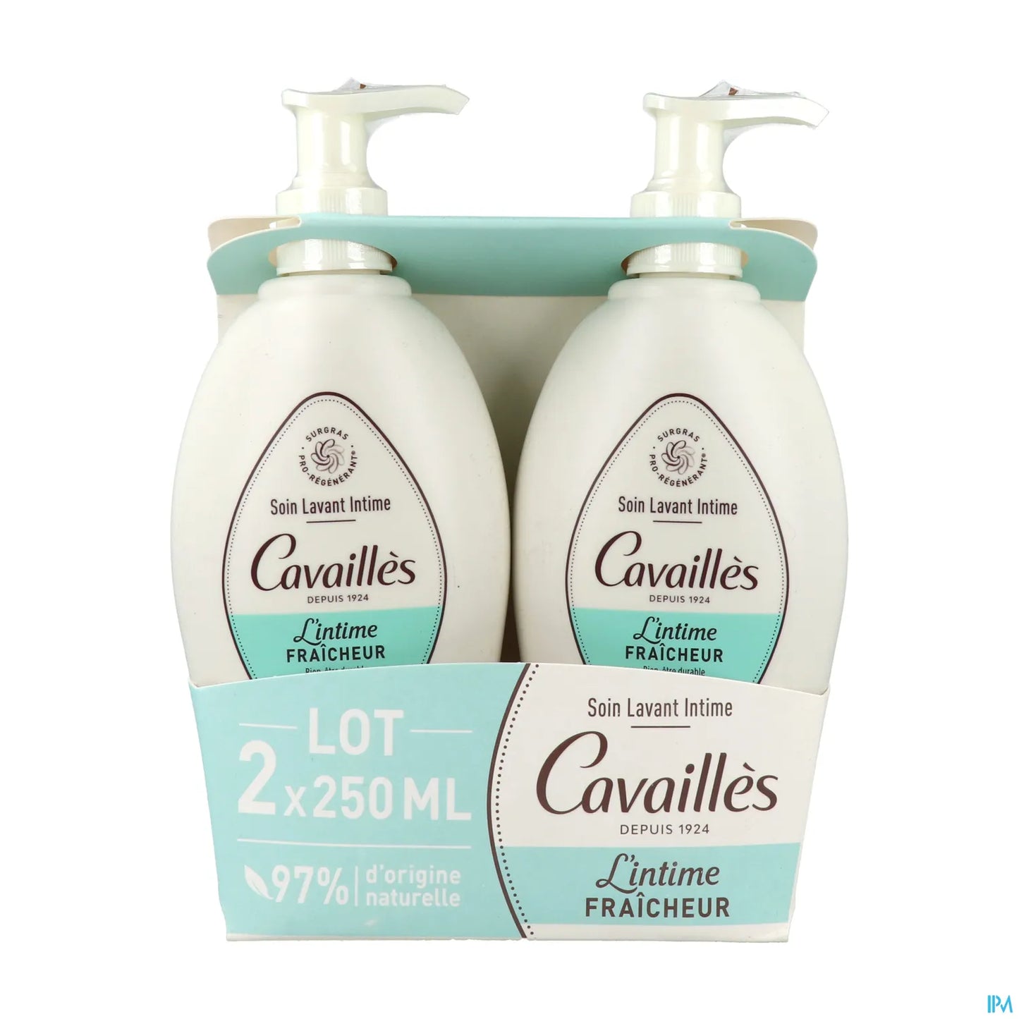 Confezione da 2 x 250 ml di detergente intimo fresco