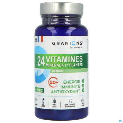 24 Vitamines Minéraux Et Plantes Sénior 90 Comprimés