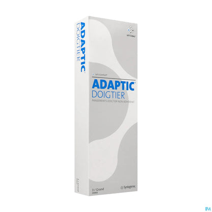 Adaptic Doigtier Grand 3 - Pansement Doigtier Non-Adhérent 3 Unités