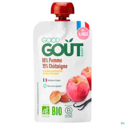 Compote Bébé Pomme Châtaigne Bio 120g