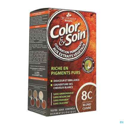 Coloration Permanente Blond Cuivré 8C