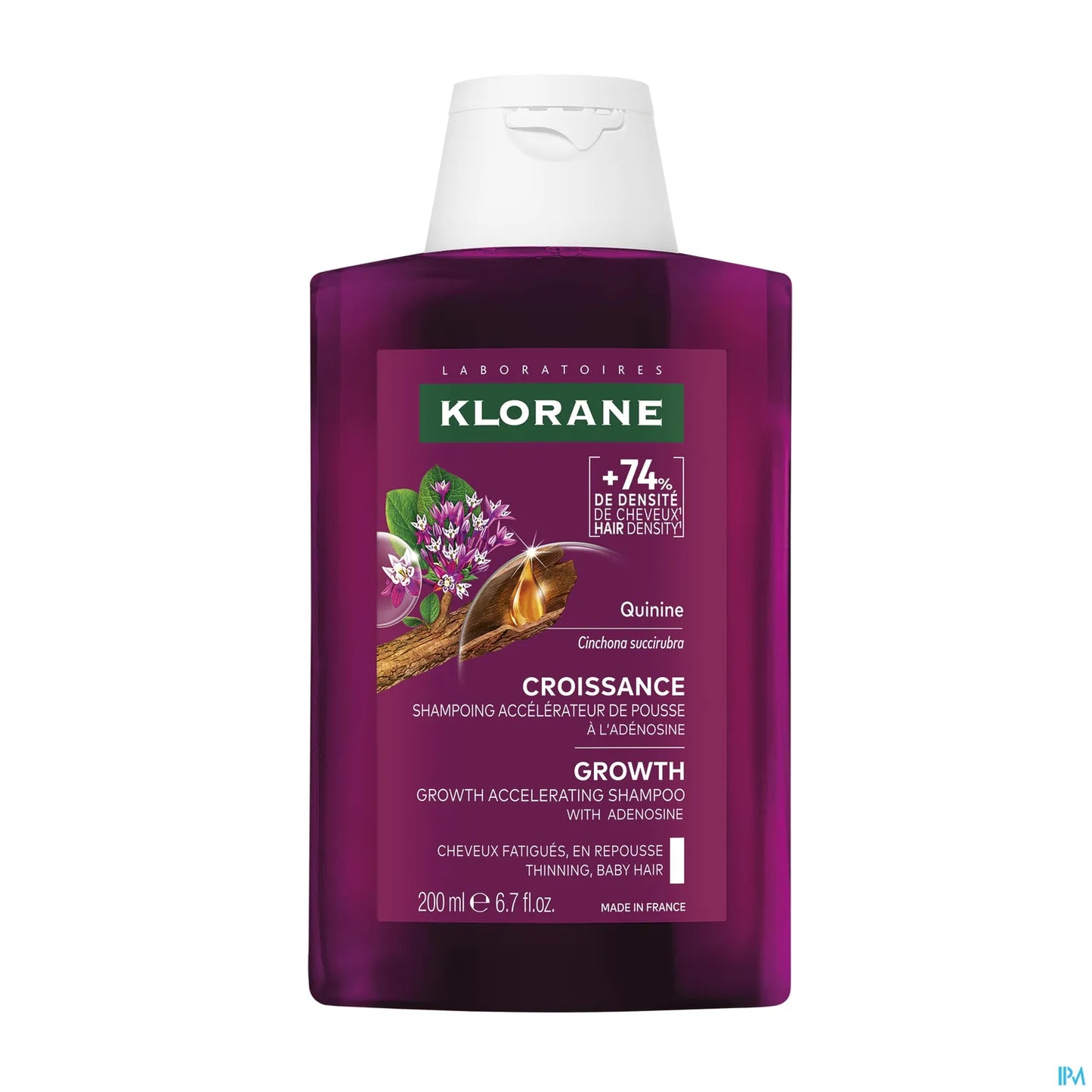 Klorane Shampoing Croissance à la Quinine 200 mL