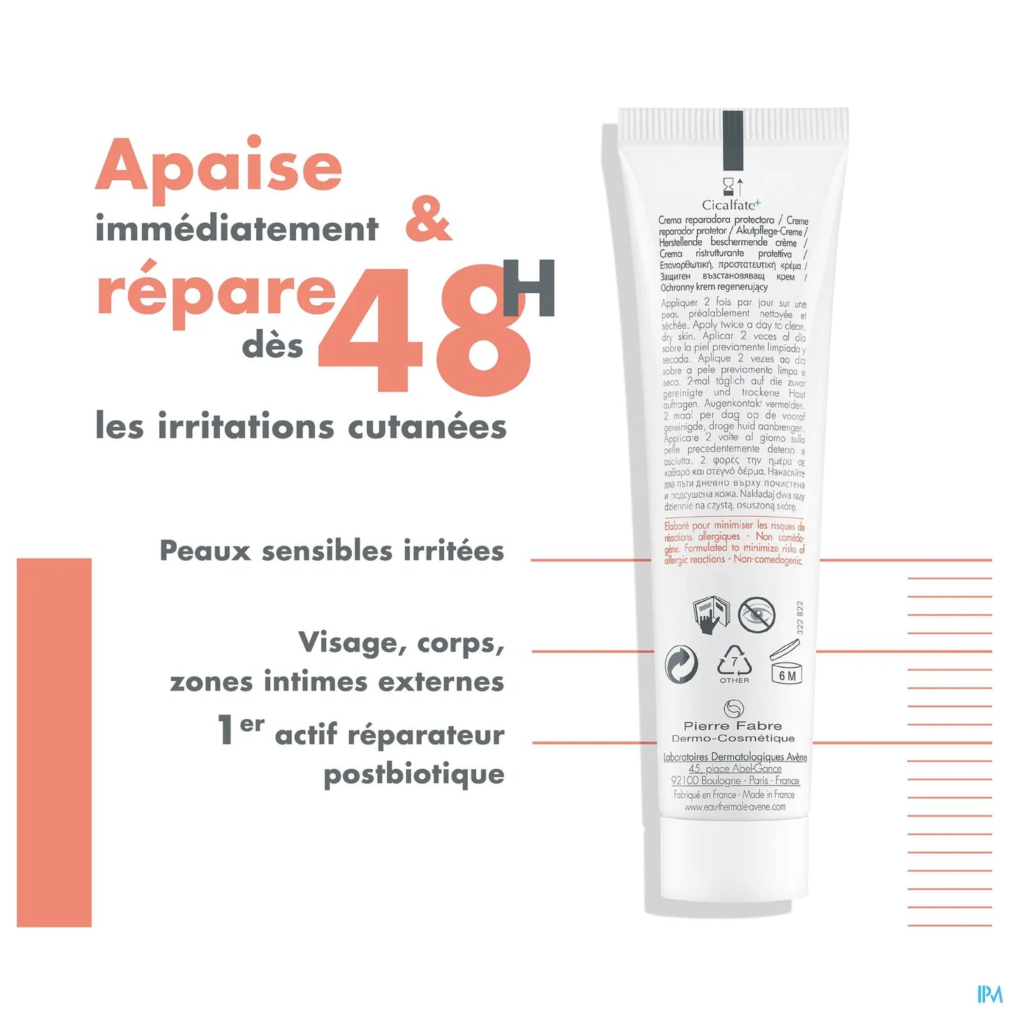 Cicalfate+ Crème Réparatrice Protectrice T/40ML