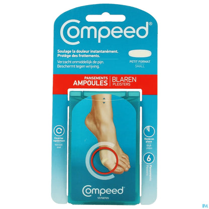 6 Pansements Ampoules Petit Format 2 x 6cm
