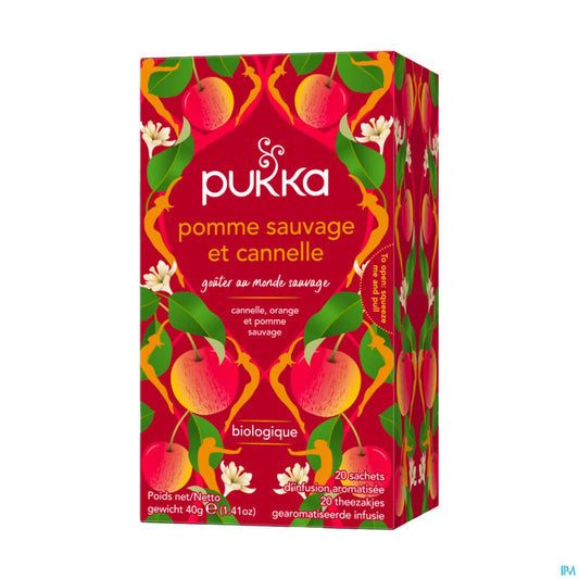 Infusion Pomme Cannelle Gingembre Bio Boîte de 20 Sachets