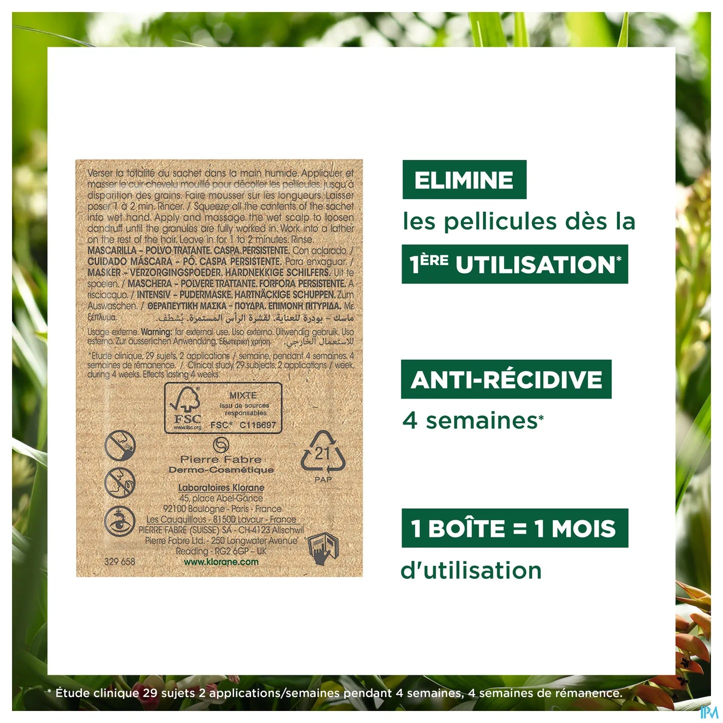 Masque Poudre Traitant Galanga 8 Sachets de 3 g