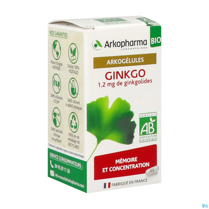 Arkogélules Bio Ginkgo 45 Capsules