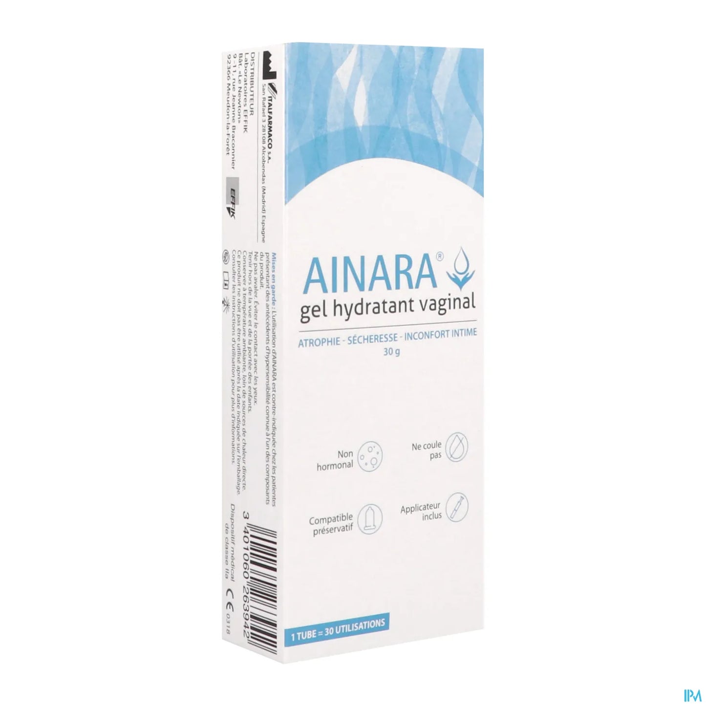 Effik Ainara Gel Vaginal Hydratant 30 g avec Applicateur