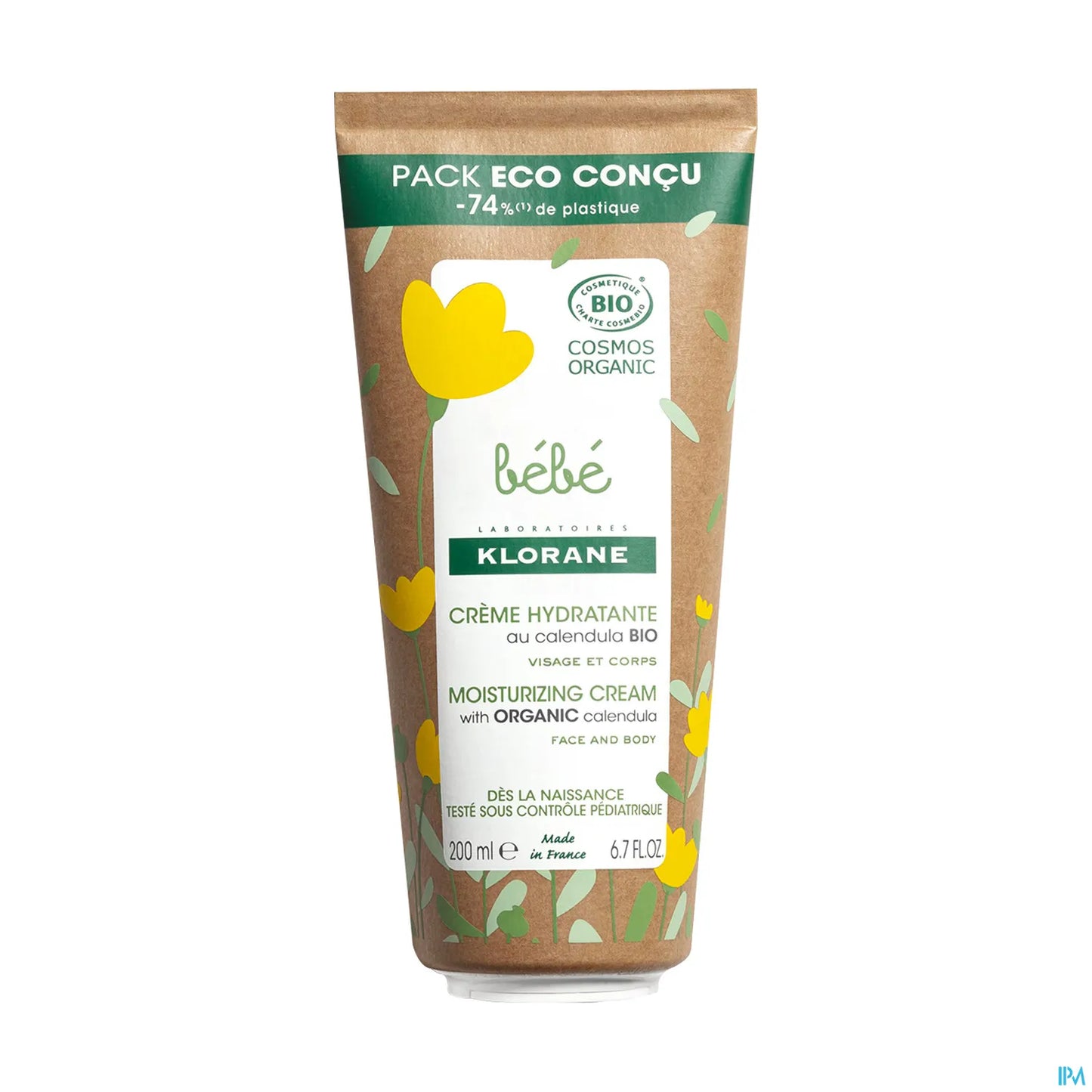 Bebe Creme Hydratante a la Calendula Bio Visage et Corps 200ML