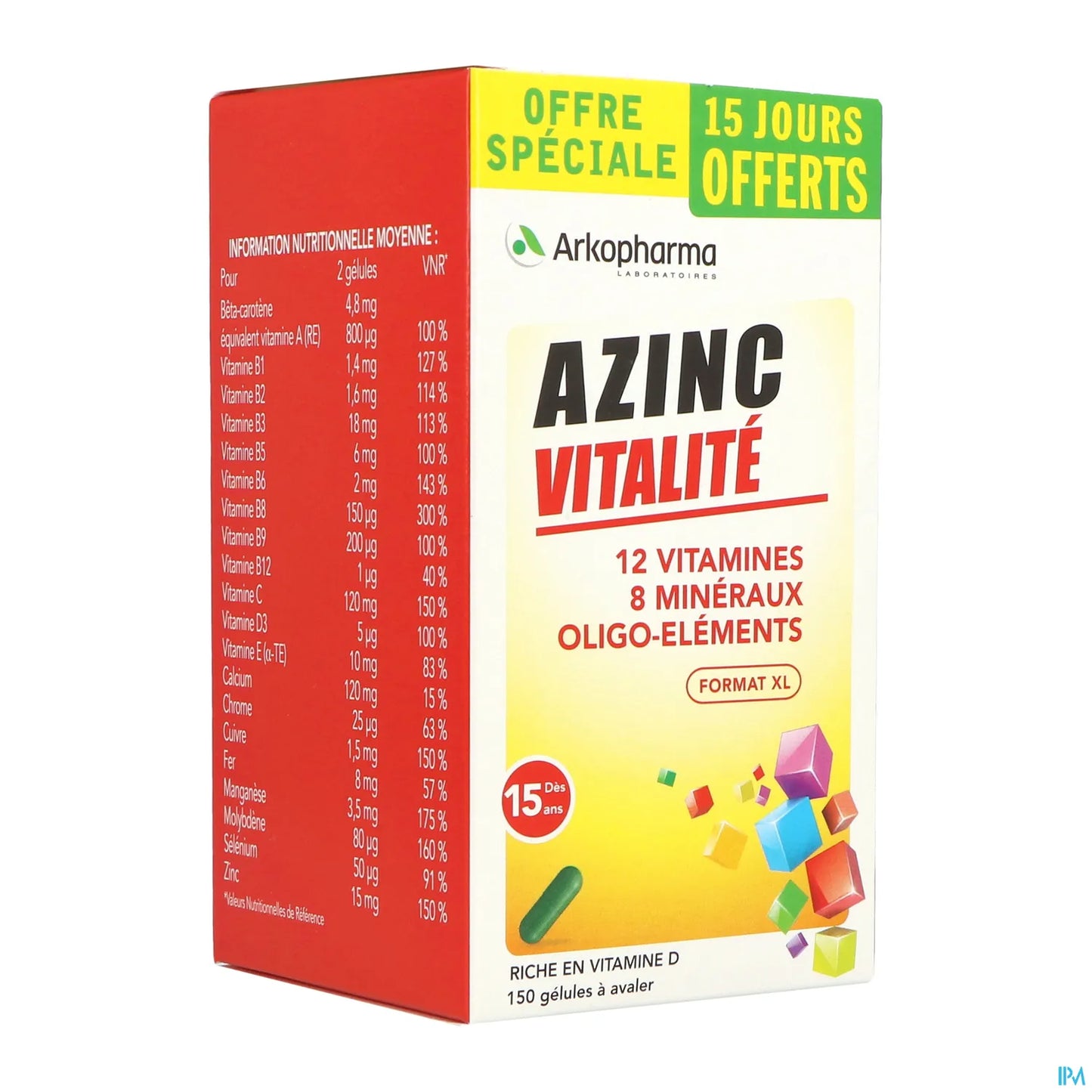 Azinc Vitality 120 Capsule + 30 Capsule Gratis
