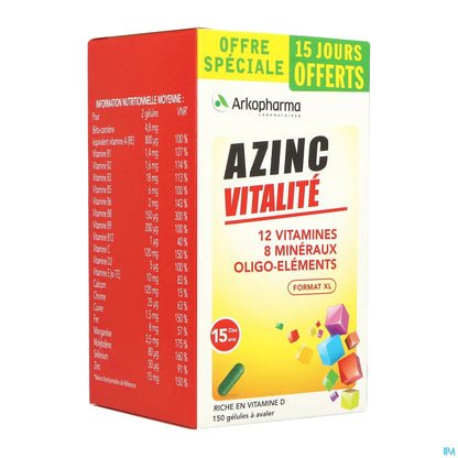 Azinc Vitality 120 Capsule + 30 Capsule Gratis