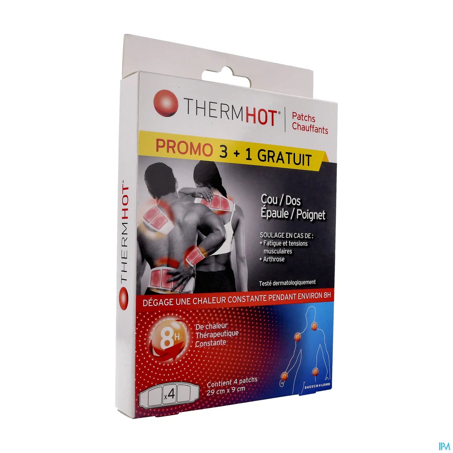 THERMHOT 4 Patchs Chauffants 29 x 9cm