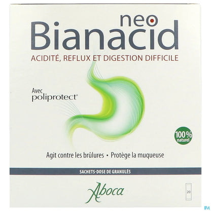 Neo Bianacid Reflux Et Difficult Digestion 20 Sachets