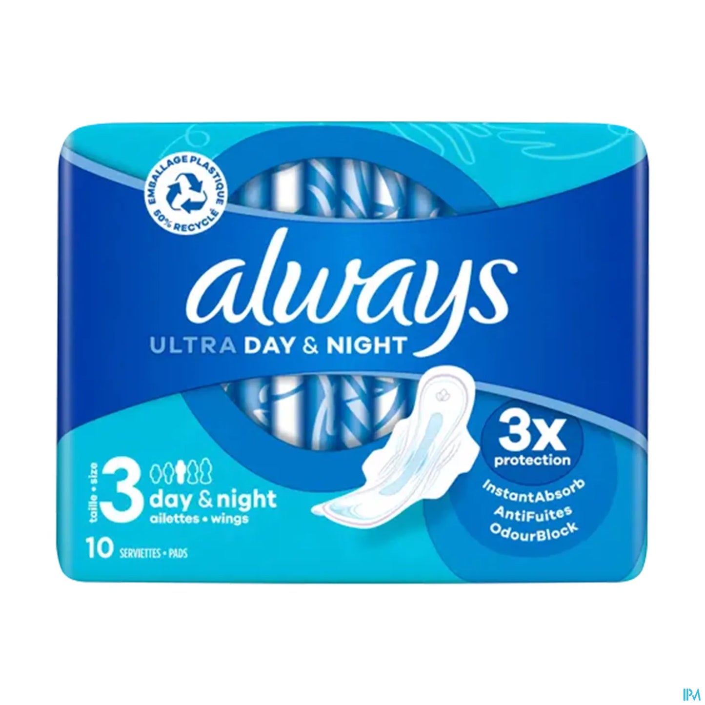 Always Serviettes Ultra Jour et Nuit 10 unités