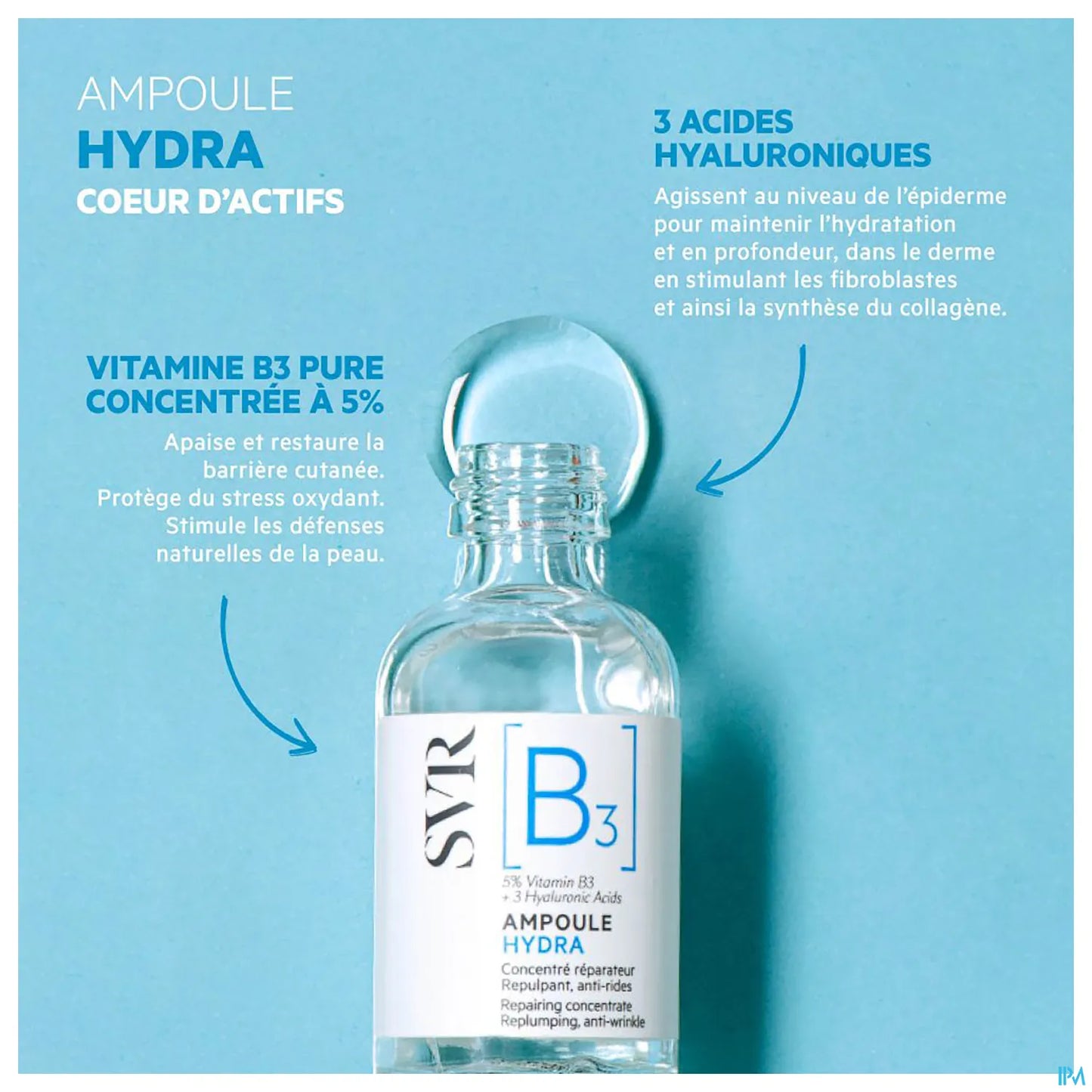 Ampoule Hydra B Hydratante 30ML Peaux Sensibles