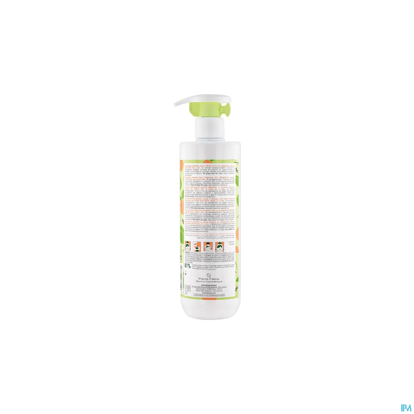 Junior Shampooing Démêlant Pêche 500ml