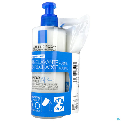 Lipikar Syndet AP+ Crème Lavante Relipidante 400ml Eco-Recharge
