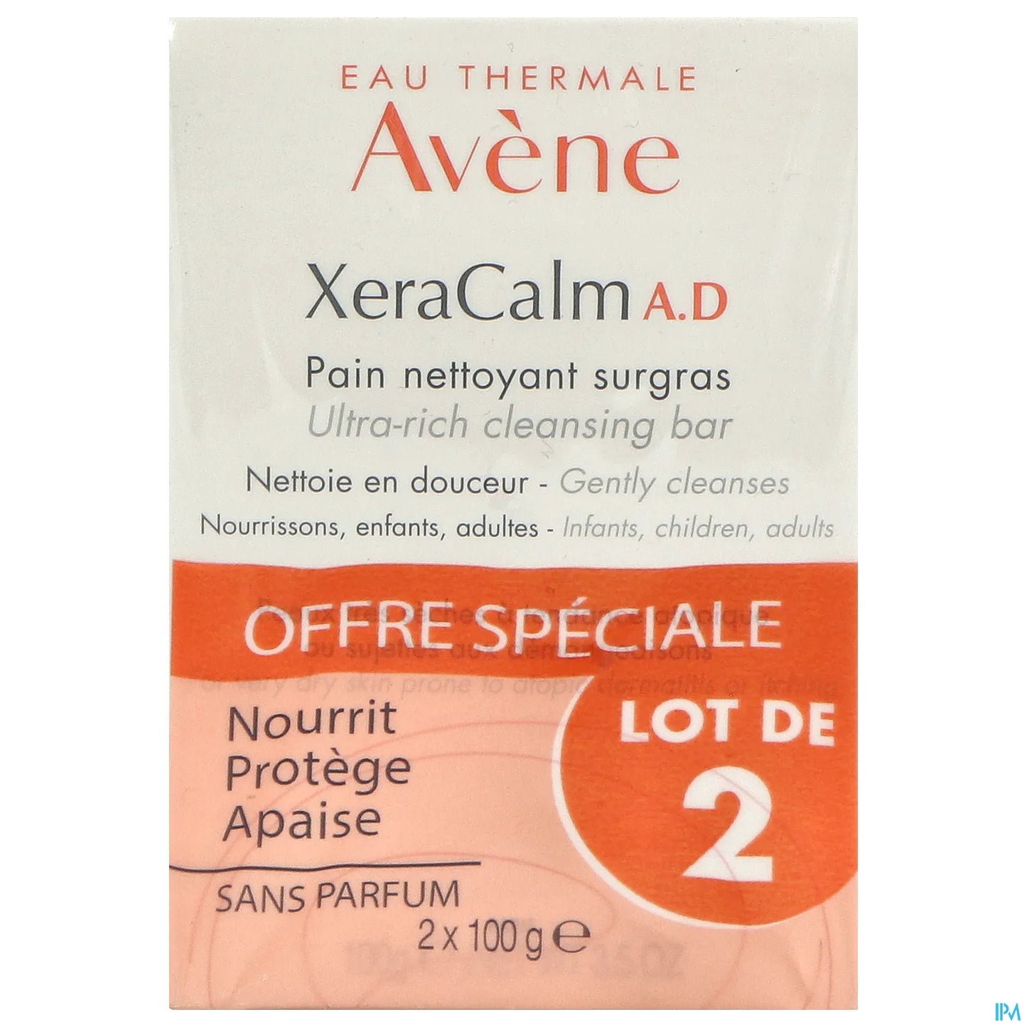 XeraCalm AD Pain Nettoyant Surgras Duo 2x100g