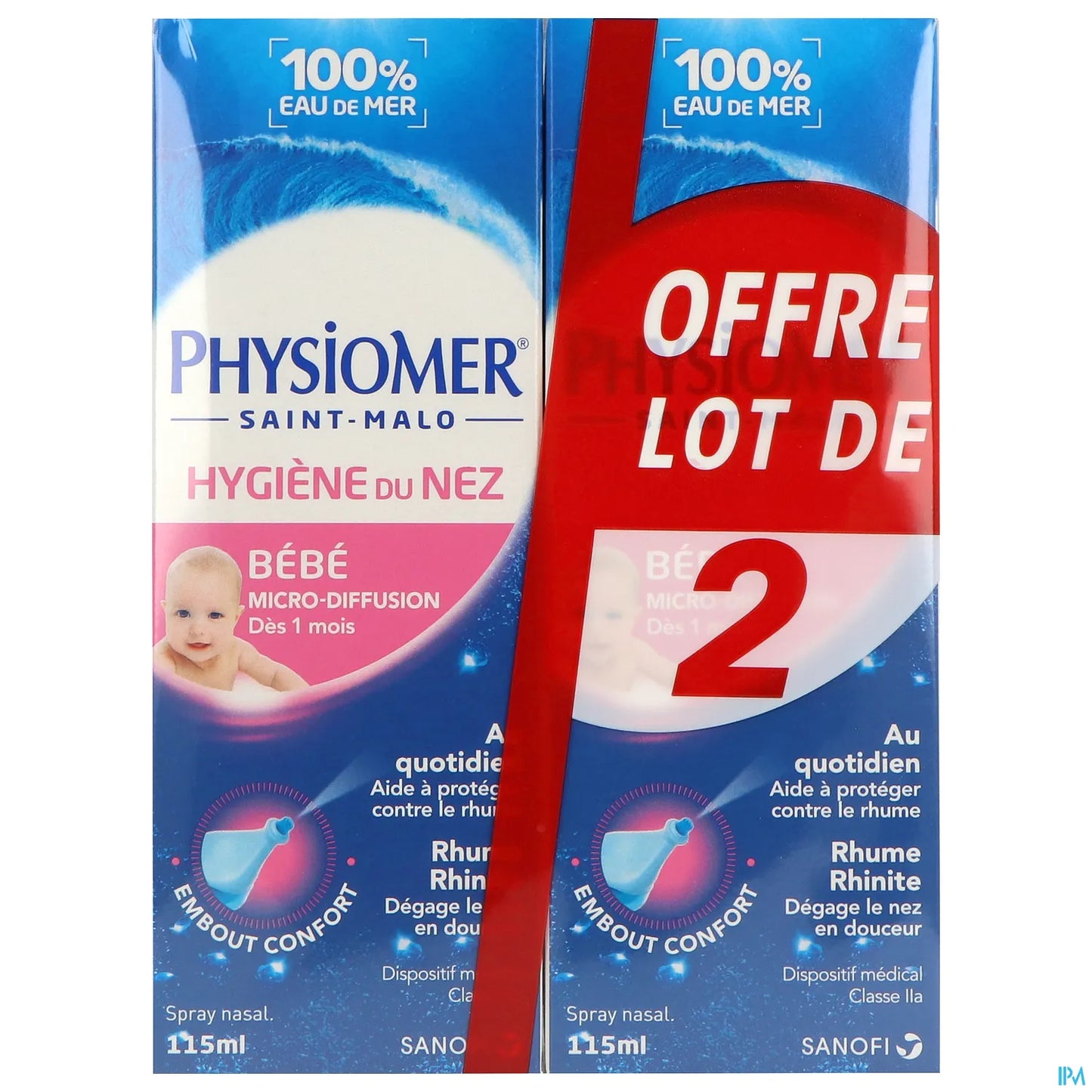 Bébé Hygiène du Nez Lot de 2 x 115ml
