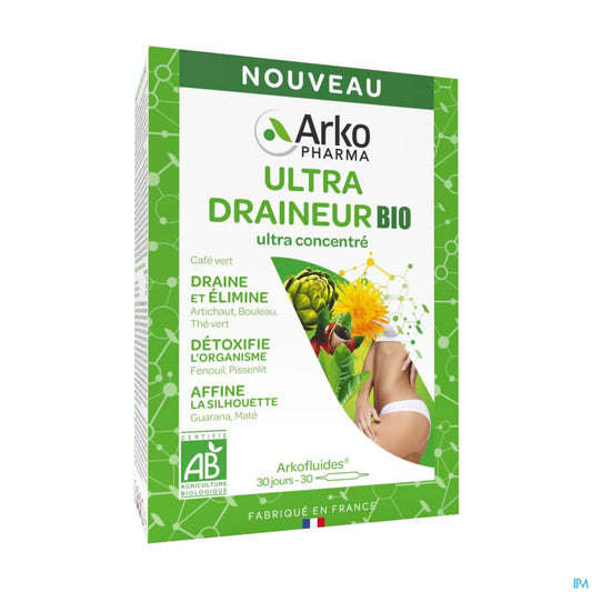 Arkofluides Ultra Draineur Bio 30 Ampoules