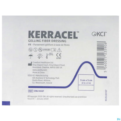Kerracel Pansement Fibres Gélifiantes 5x5 cm 10 unités