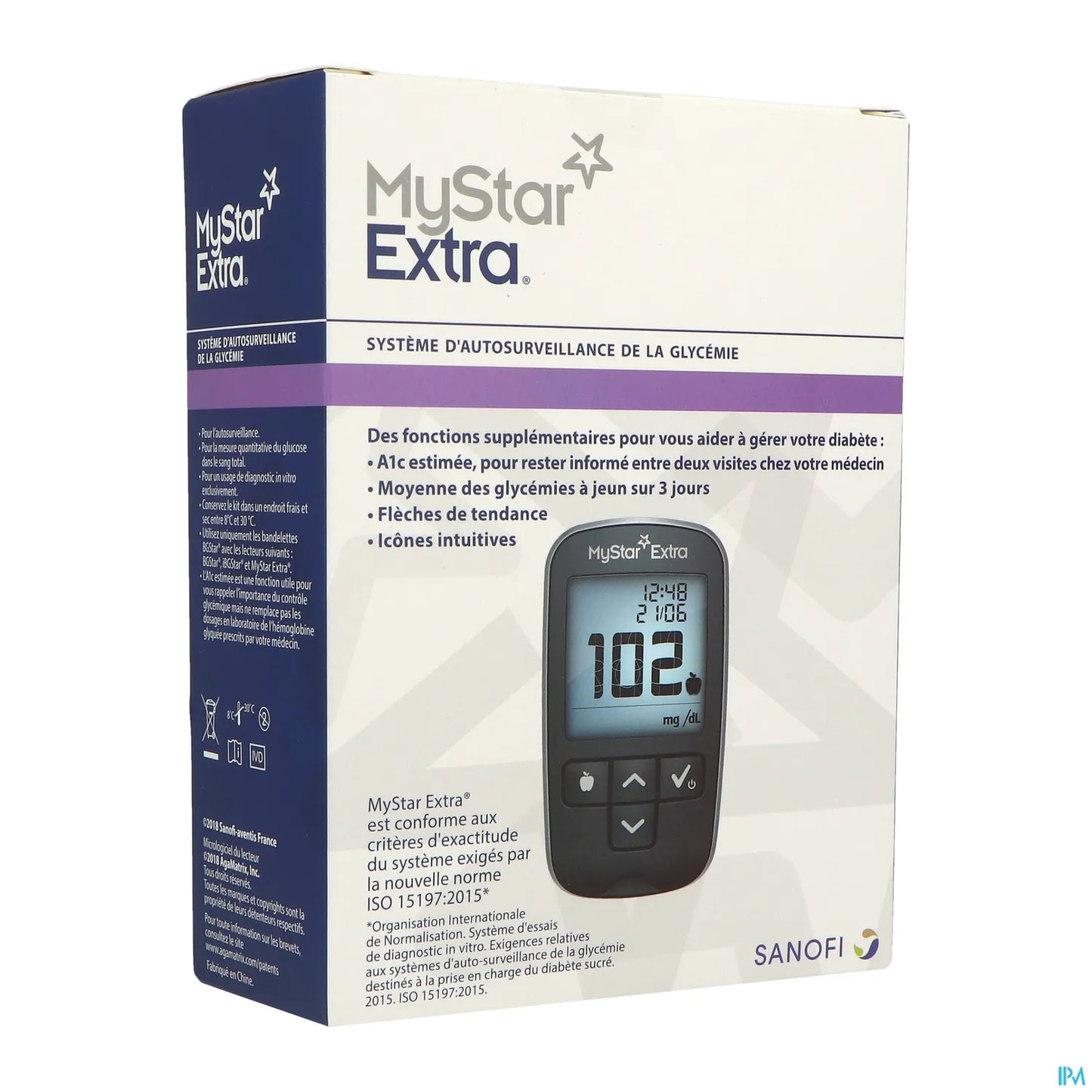 Sanofi MyStar Extra Kit Lecteur de Glycémie