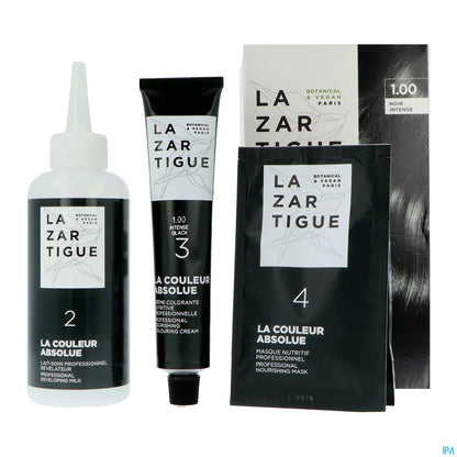 La Couleur Absolue Coloration Permanente 1.00 Noir Intense Kit