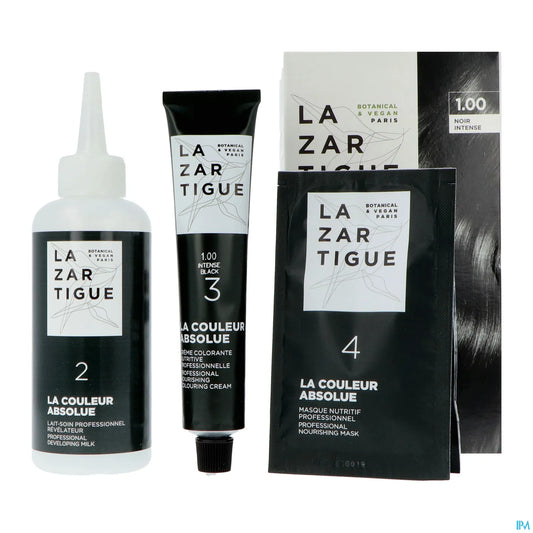 La Couleur Absolue Coloration Permanente 1.00 Noir Intense Kit