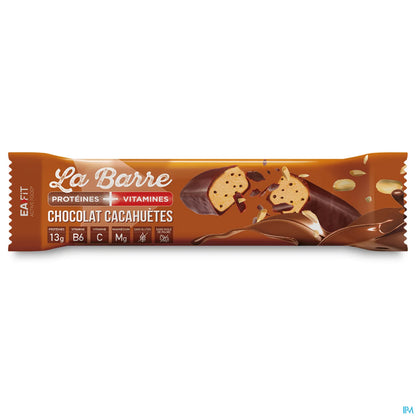 La Barre Protéines + Vitamines Chocolat Cacahuète 49g