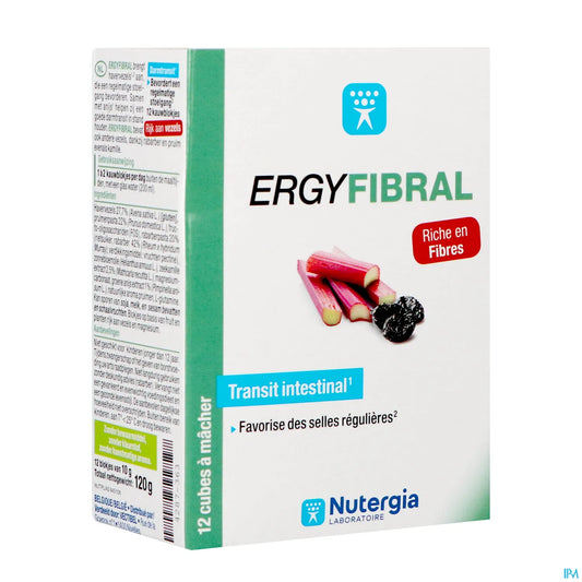 Ergyfibral 12 Chewable Cubes