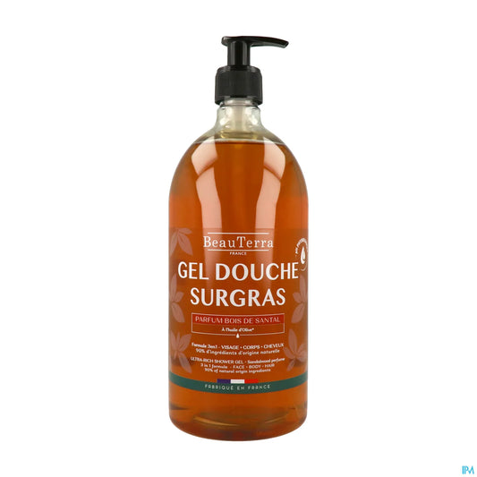 Gel Douche Surgras Bois de Santal 1L