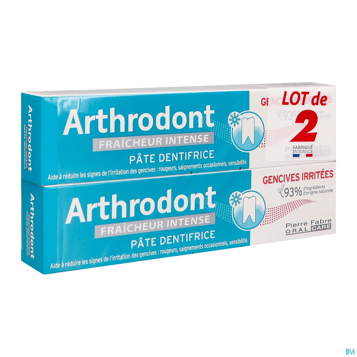 Arthrodont Pâte Dentifrice Fraîcheur Intense 2 x 75 mL