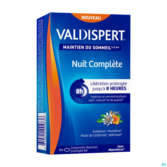 Valdispert Nuit Complète 30 comprimés à libération prolongée