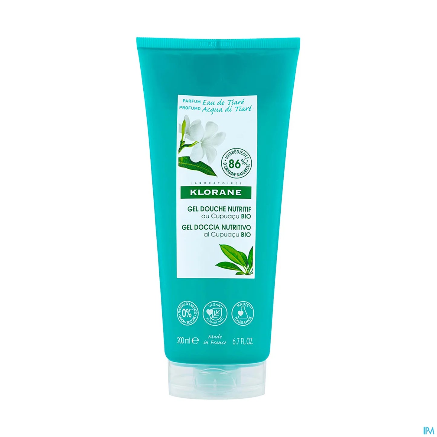 Tiare Water Shower Gel with Cupuaçu Butter 200ml