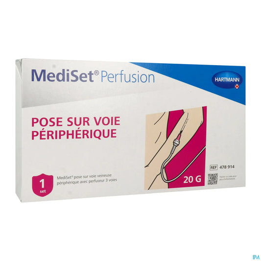 Paul Hartmann Mediset Perfusion Pose Sur Voie Veineuse Peripherique Avec Catheter 20G