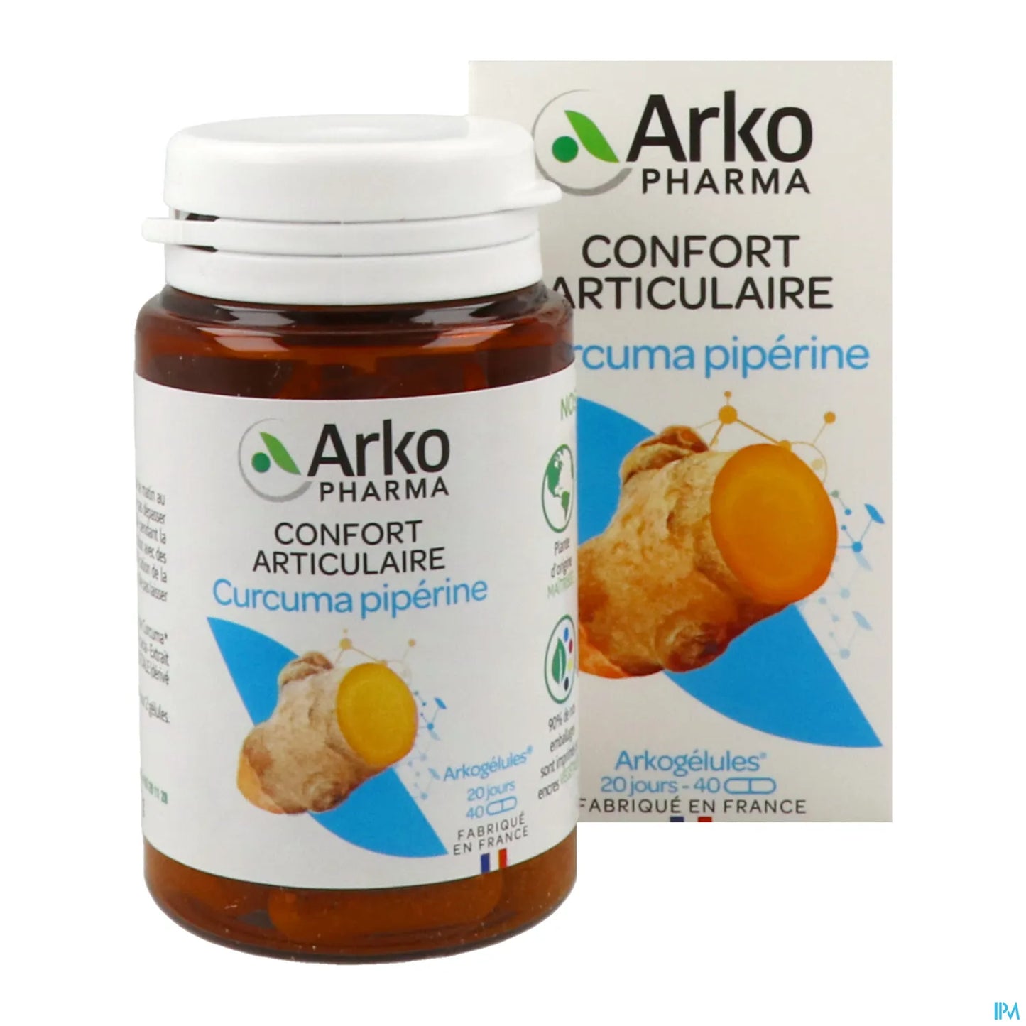Arkogélules Curcuma Pipérine Bio 40 Gélules