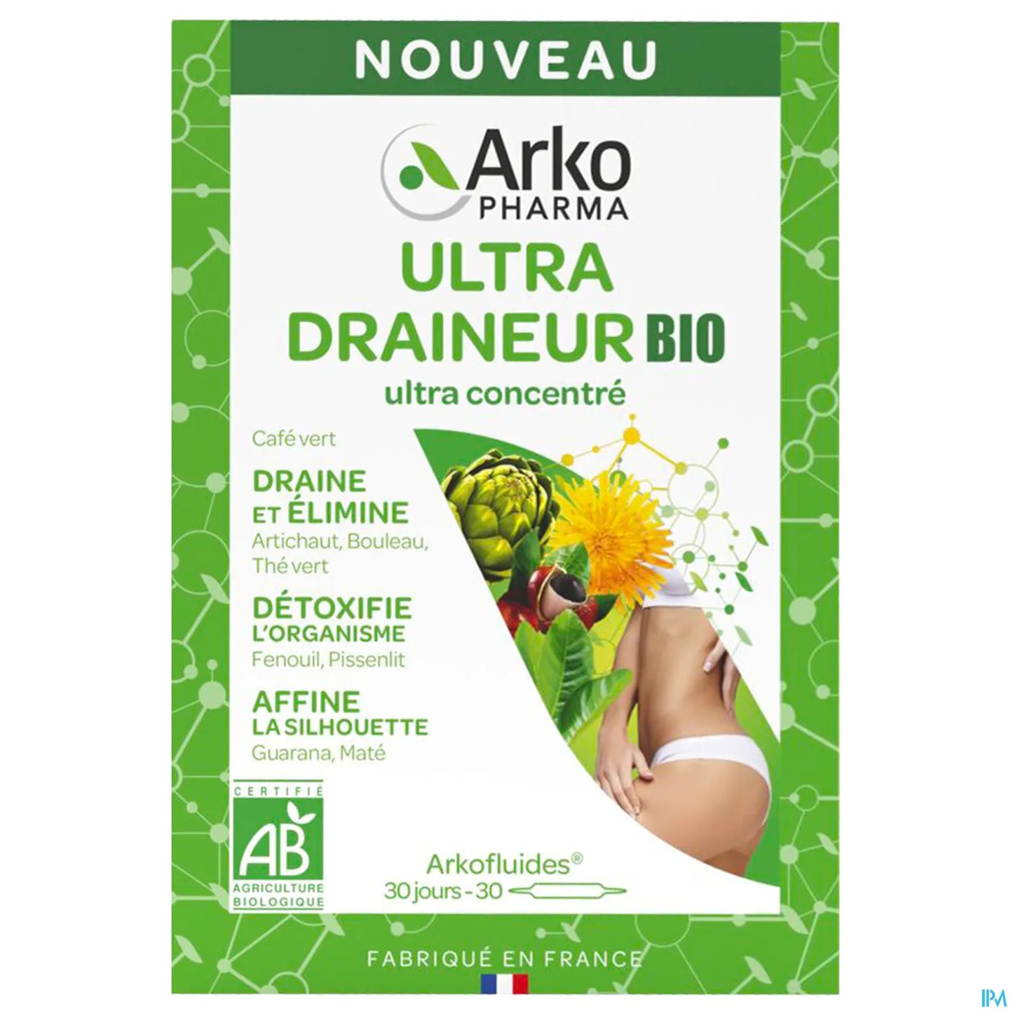 Arkofluides Ultra Draineur Bio 30 Ampoules