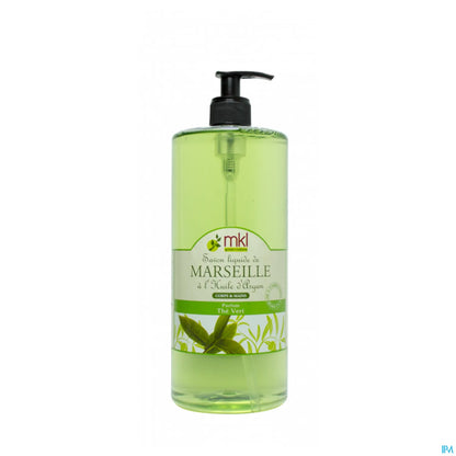 Green Nature Sapone Liquido di Marsiglia al Tè Verde con Olio di Argan 1L