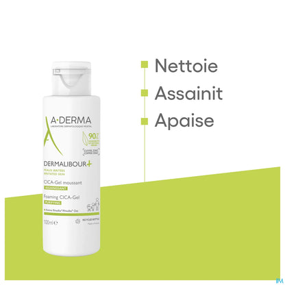 Dermalibour+ Cica Gel Moussant Assainissant 100ml