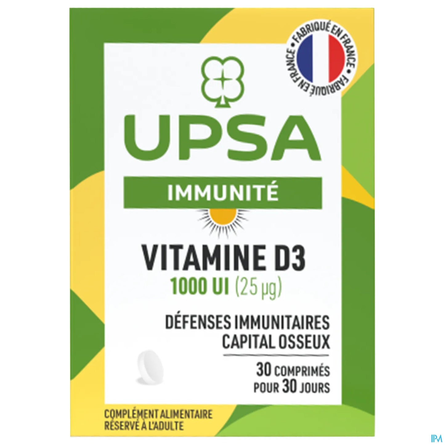 Vitamine D3 1000 UI 30 Comprimés