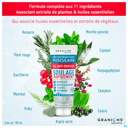Décontractant Musculaire Gel Anti-Douleur 100ml Tube