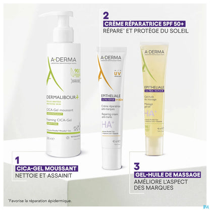 A Derma Epitheliale Ultra Repair Crème Réparatrice Solaire Facteur 50+ 100 mL