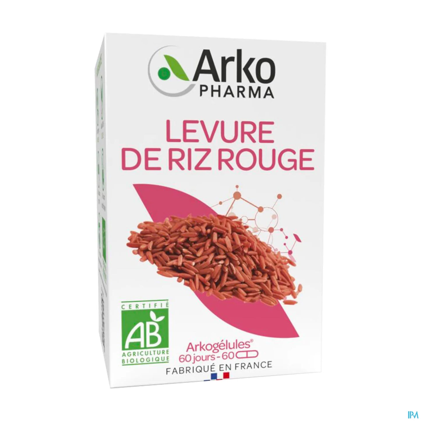 Arkogelules Levure de Riz Rouge Bio 60 Capsules