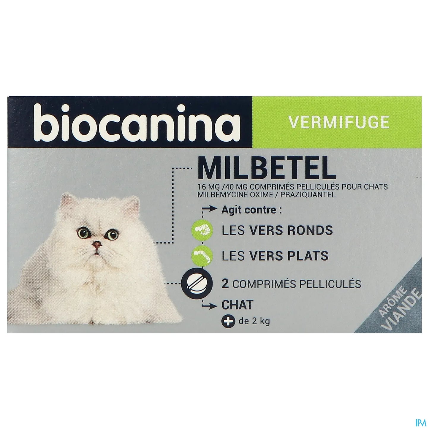 Milbetel Wormer 16 mg/40 mg per gatti 2 compresse