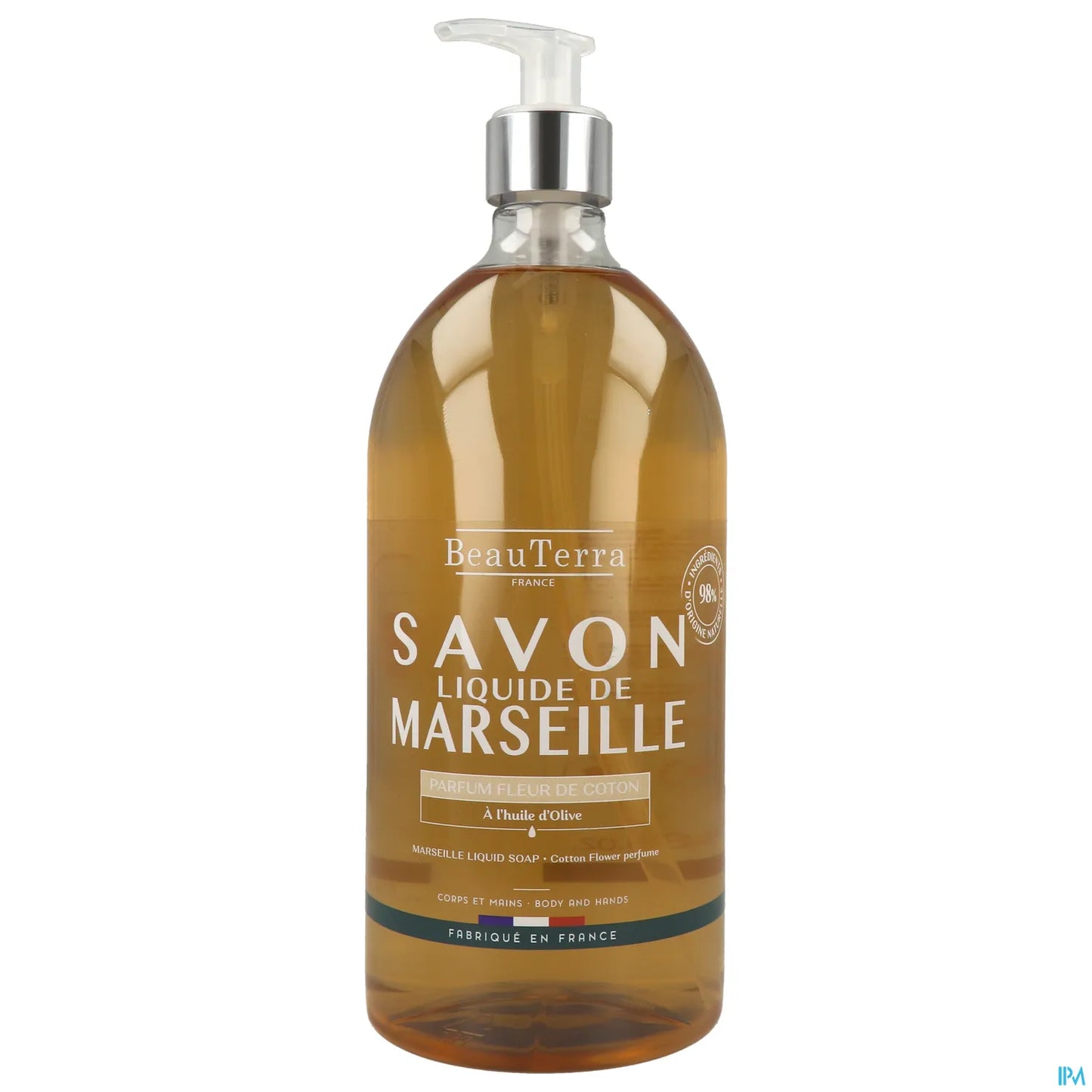 Savon Liquide Marseille Fleur de Coton 1L