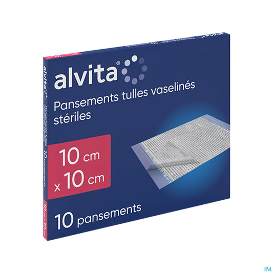 Sterile Vaseline Tulle Dressing 10x10 cm x10