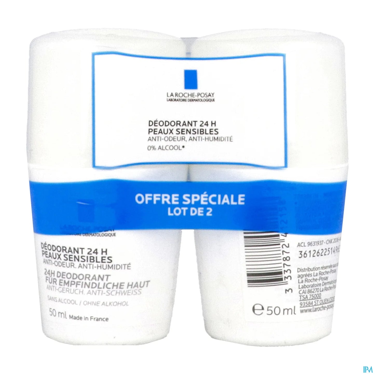 Déodorant Physiologique 24H 2 Billes 50ml