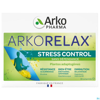 Arkorelax Stress Control Boîte de 30 Comprimés