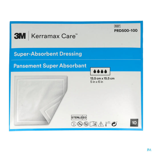 Kerramax Care Pansement Super-Absorbant 13,5x15,5 cm 10 unités